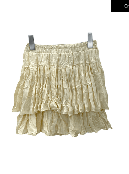 Ruffle Tier Mini Skirt J17