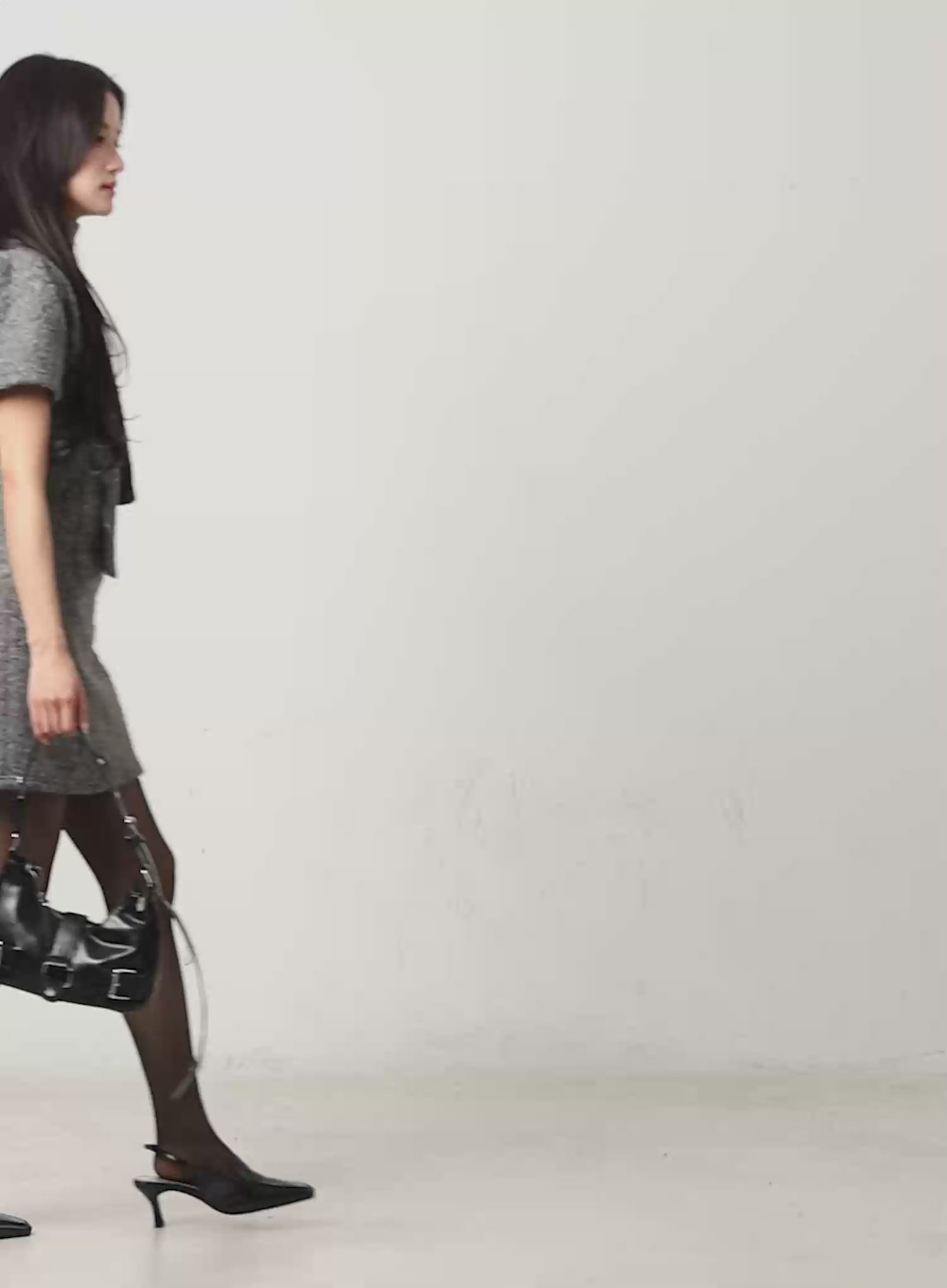 Textured Mini Dress and Scarf Set CN526