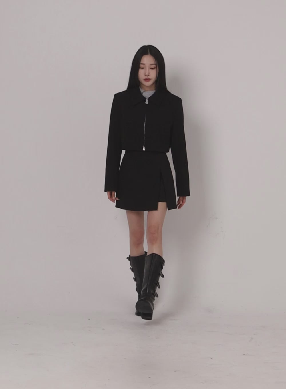 Slit Mini Skirt CF414