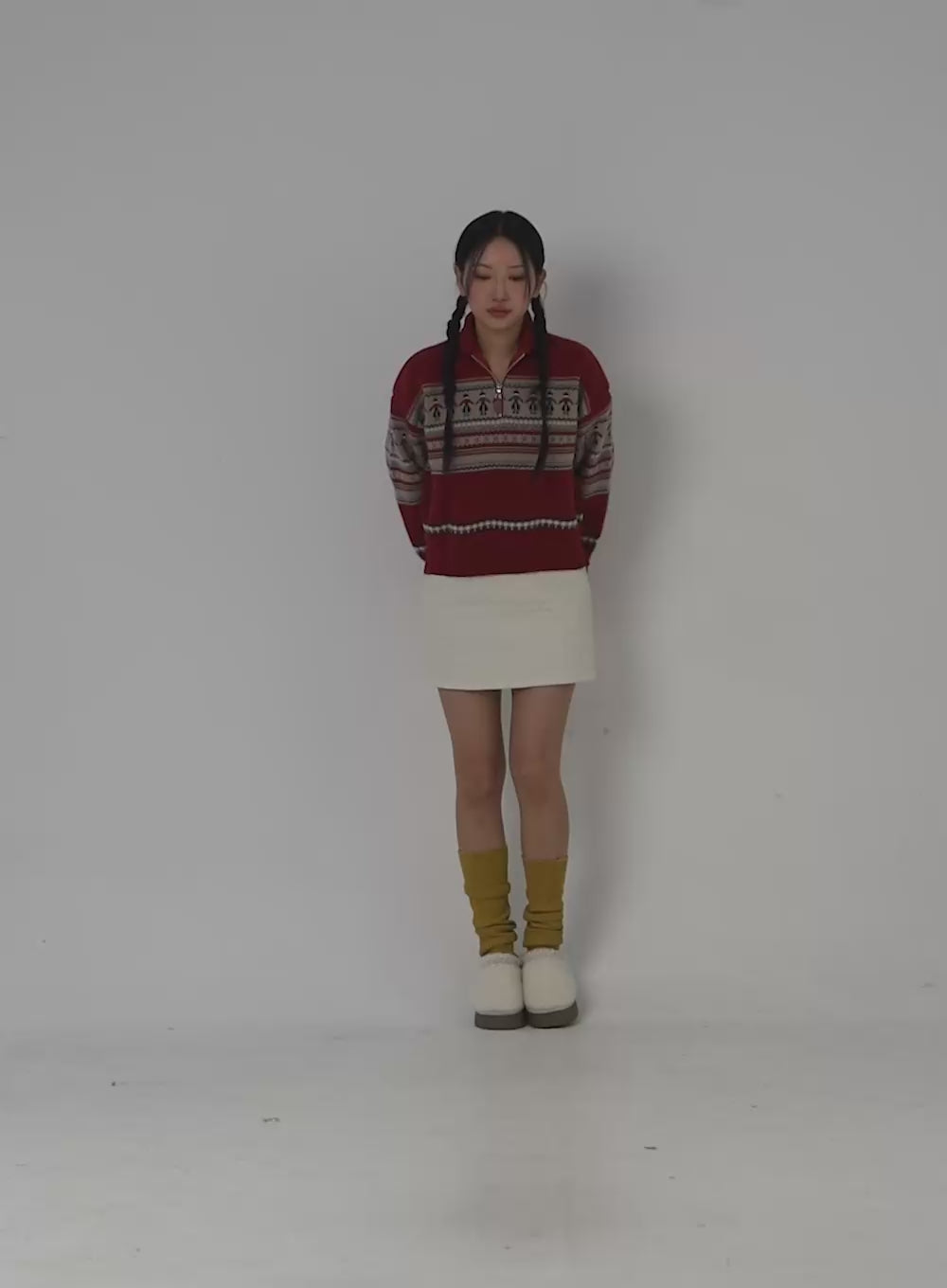 Quilted Mini Skirt IN323