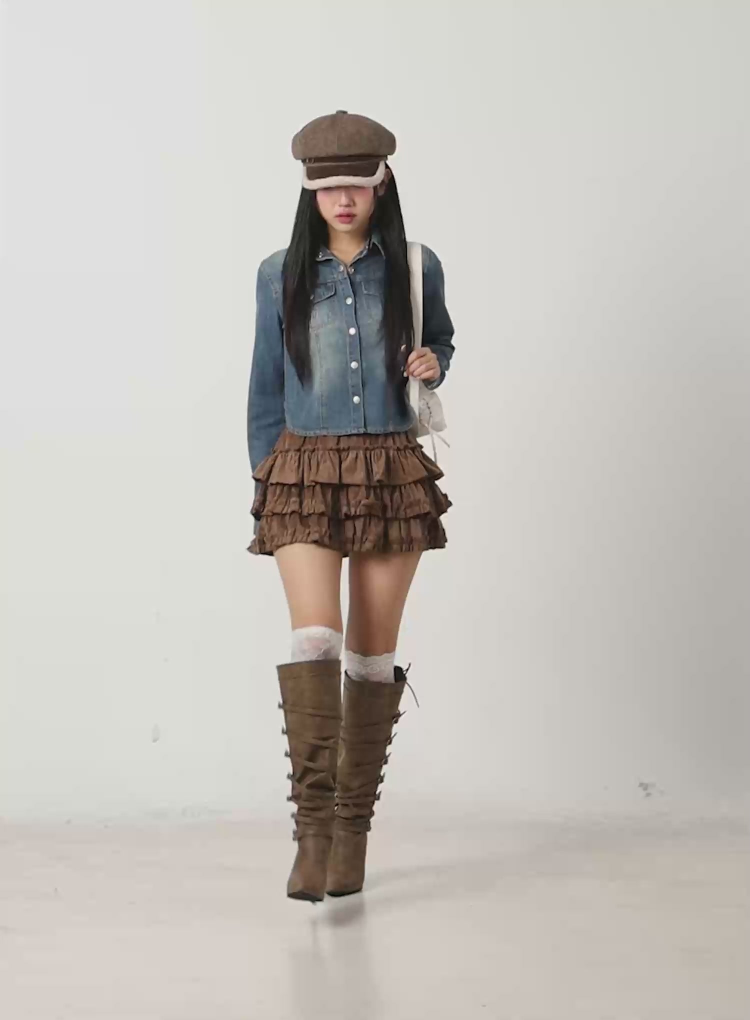 Washed Denim Long Sleeve Shirt CN528