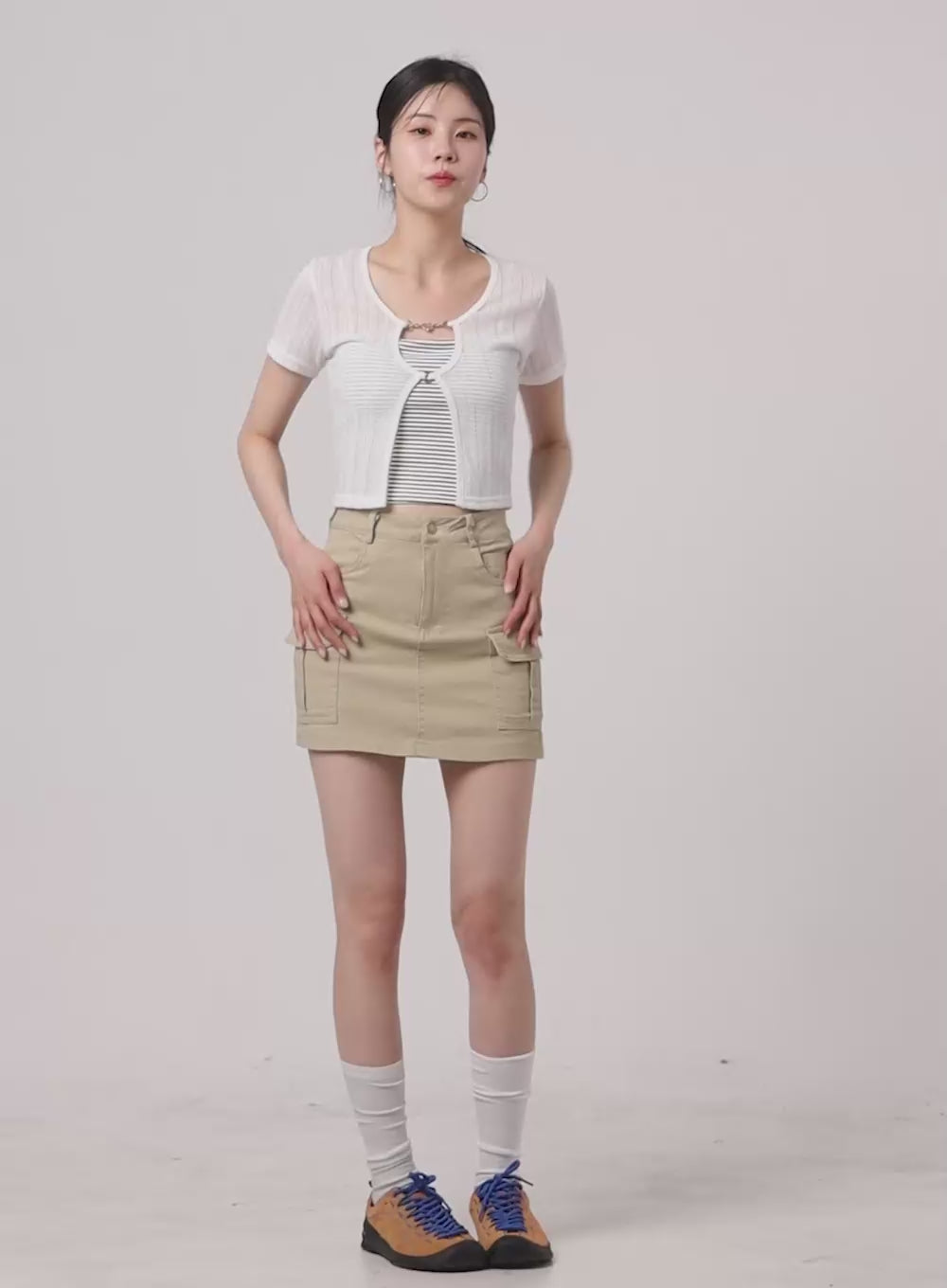 Slim Cargo Mini Skirt OA423