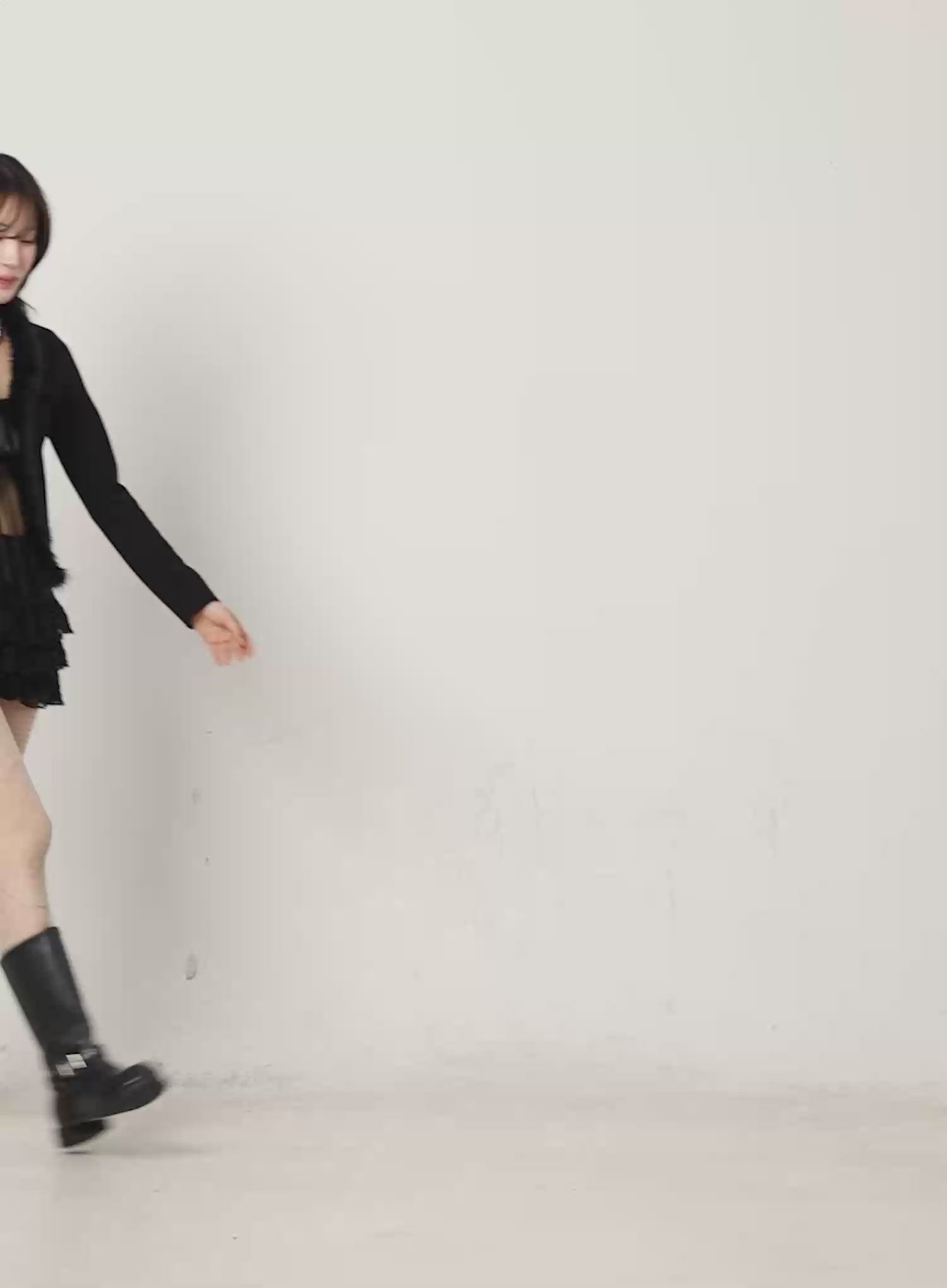 Low-Rise Lace Layered Mini Skirt CN524