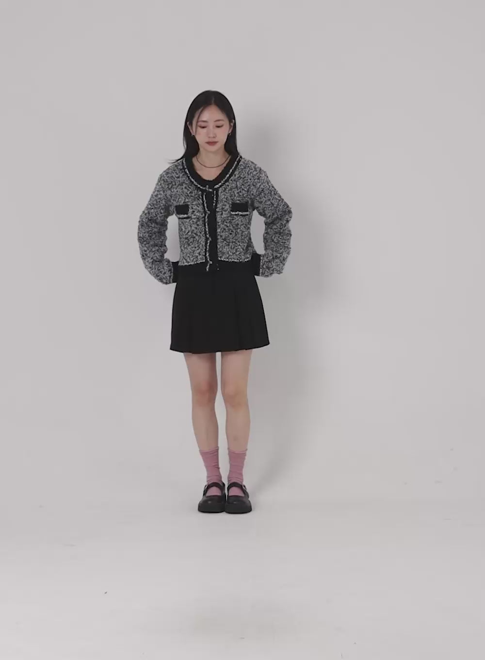 Wool Blend Mini Skirt OO305