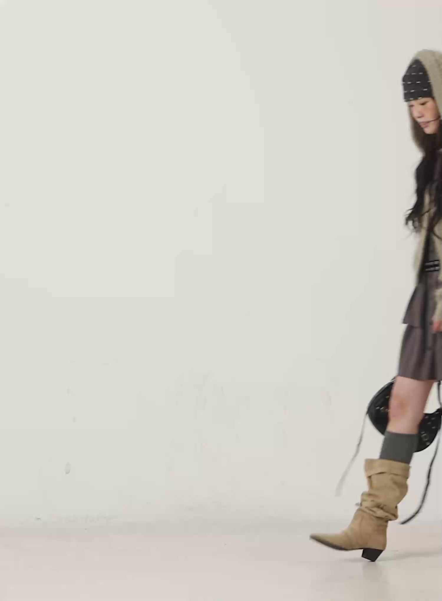 Vintage Dotted Knit Beanie CN517