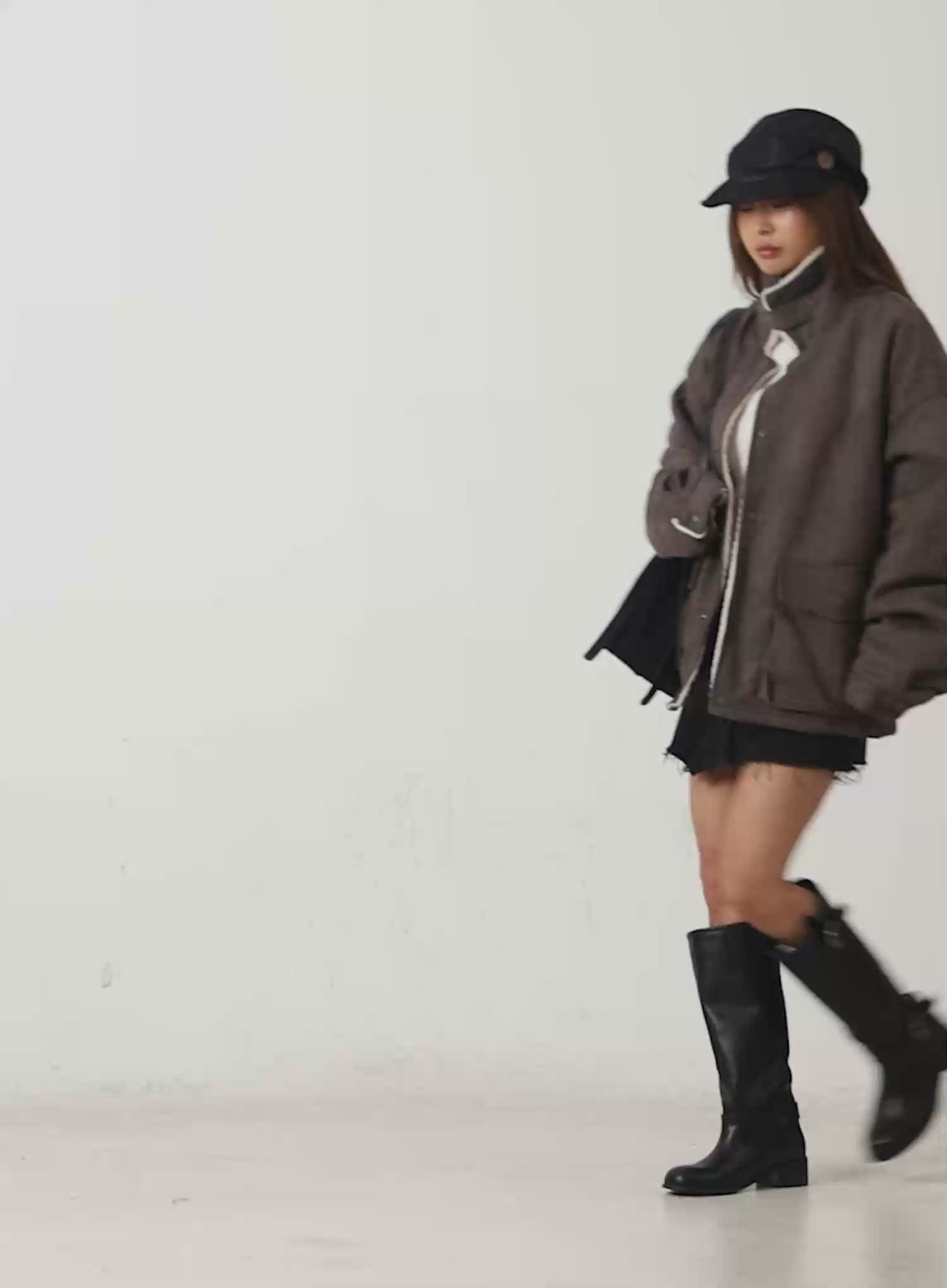 Distressed Denim Mini Skirt IN528