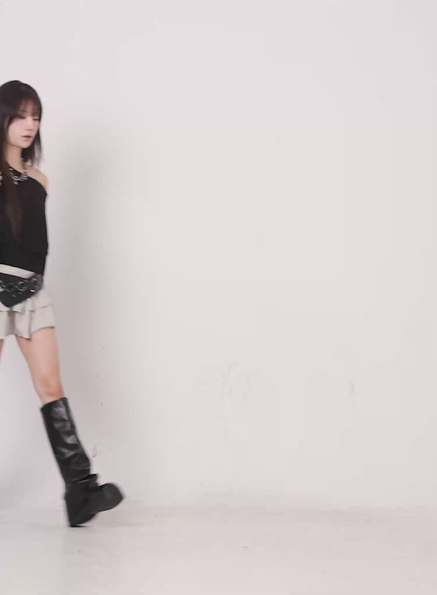 Striped Layered Mini Skirt CO520