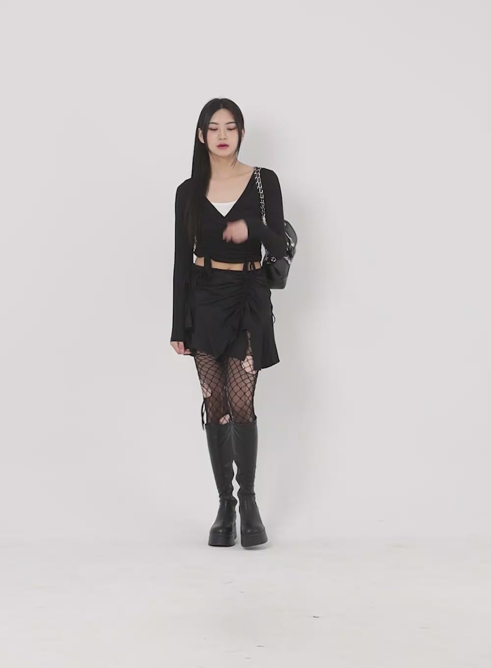 Unbalanced Mini Skirt BY309