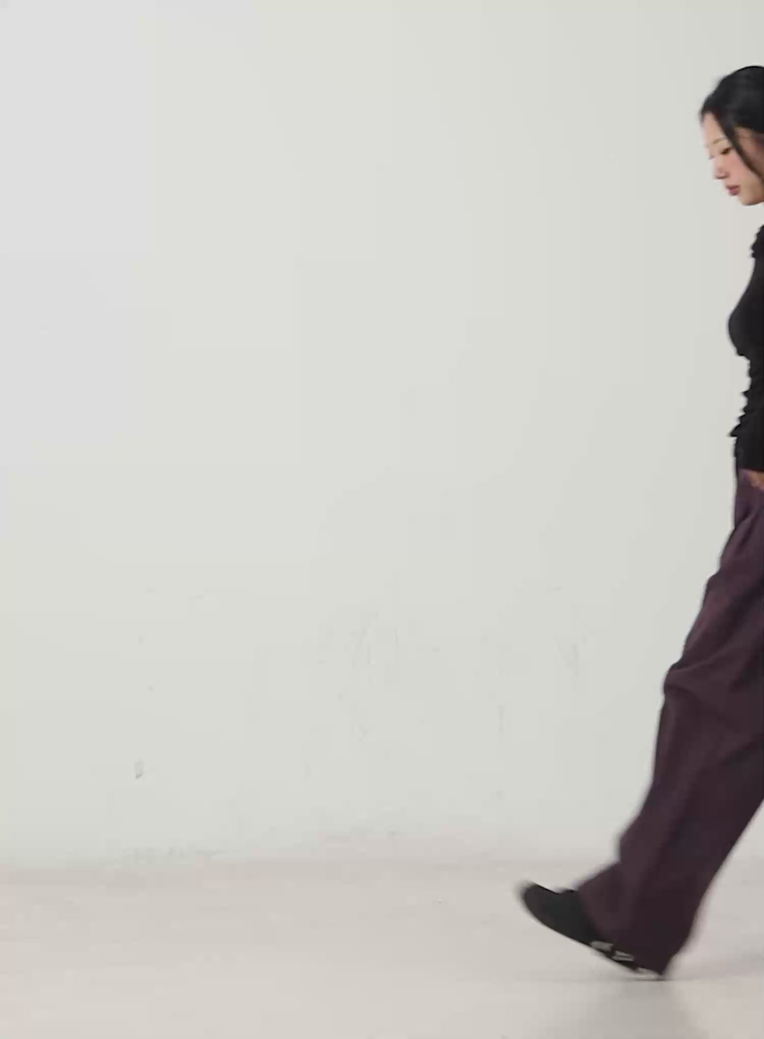 Oversized Pintuck Wide Cotton Pants CN514