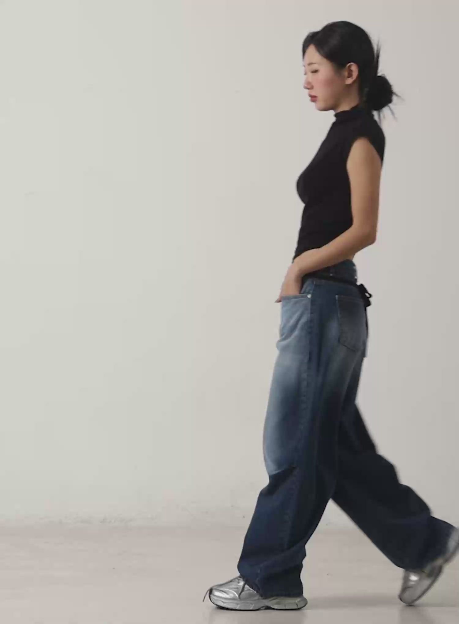 Azari Washed Baggy Jeans CJ530