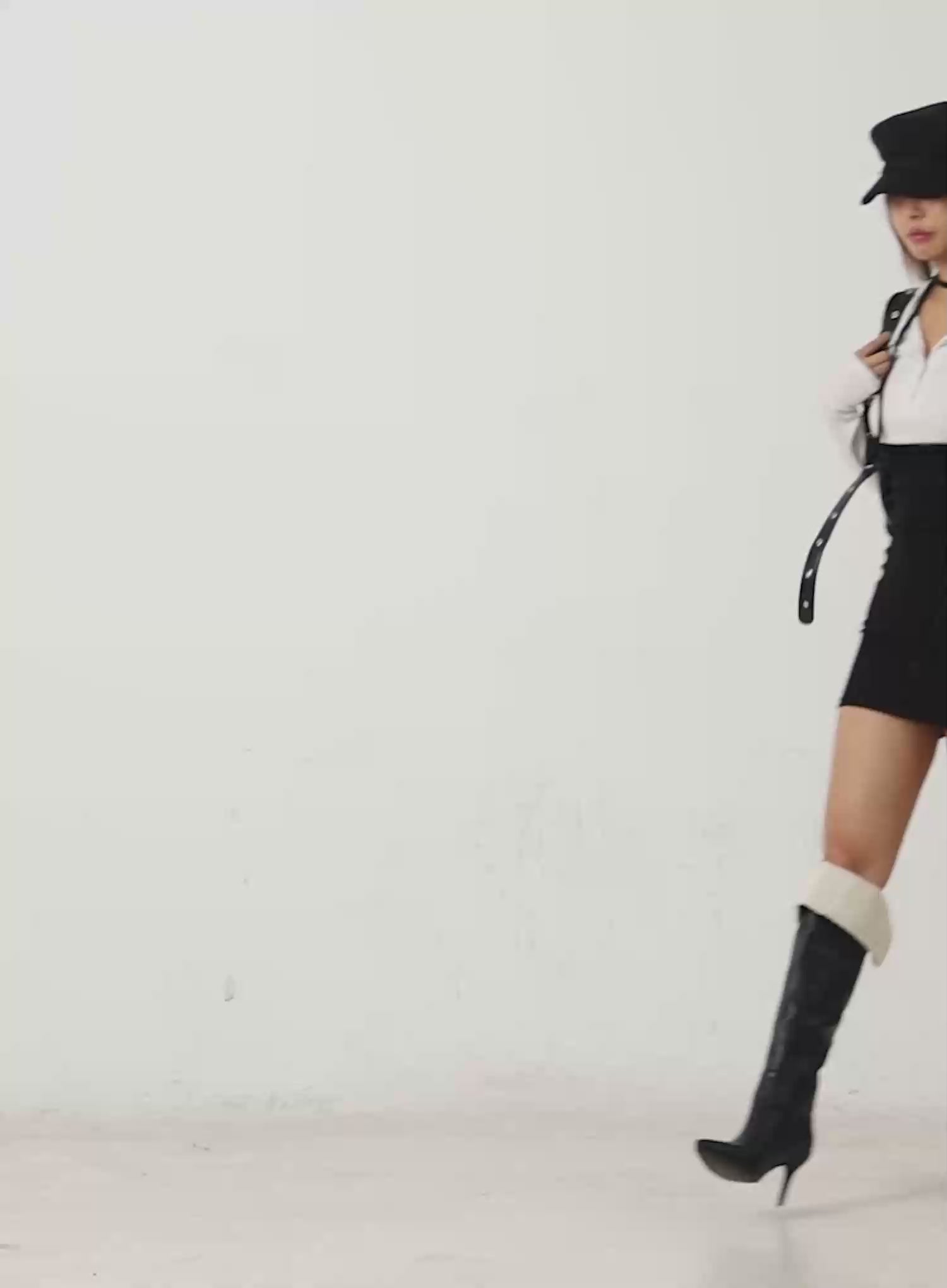 Two-Tone Mini Dress IN528