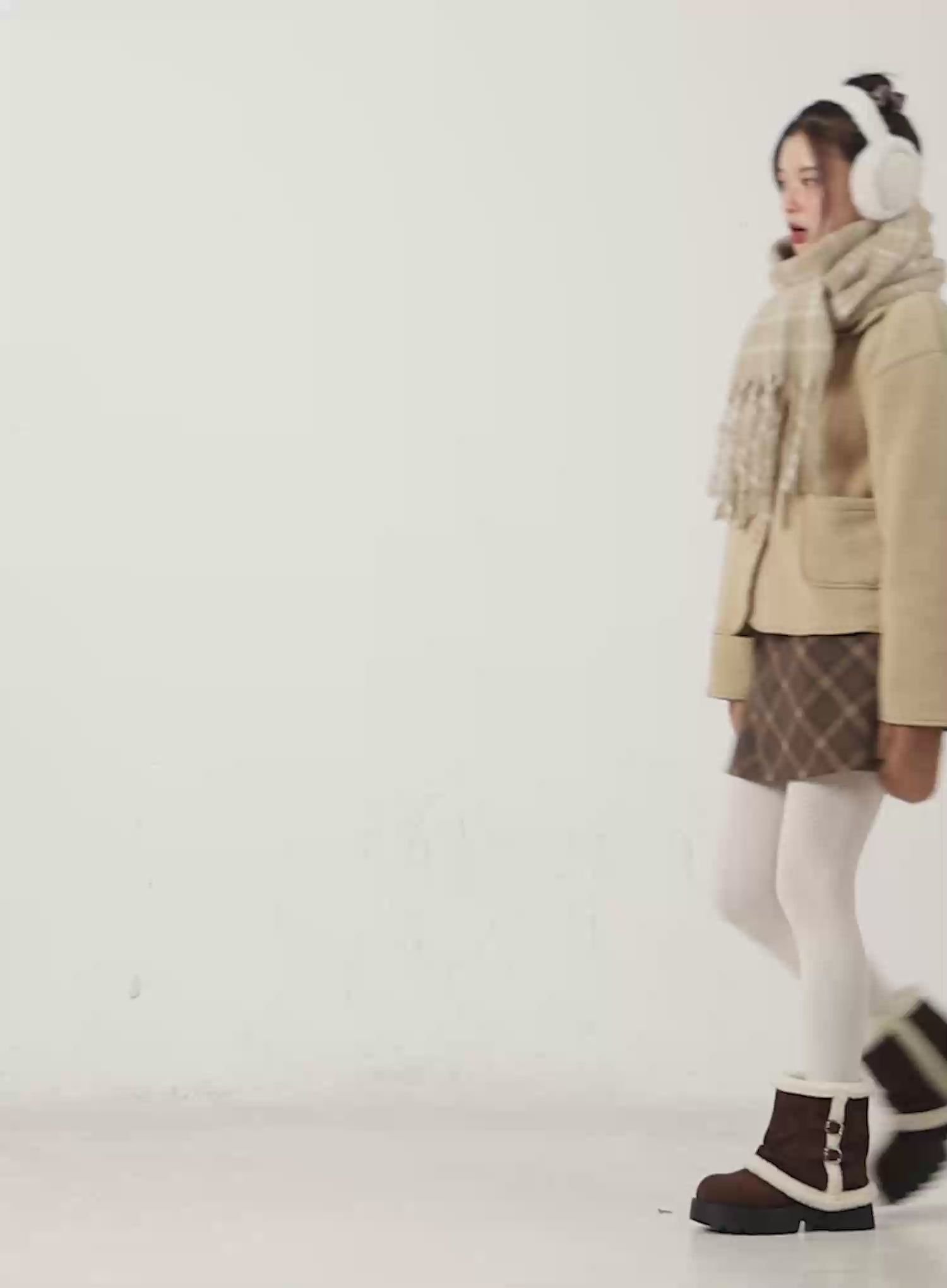 Oversized Button-Up Fleece Jacket CN518