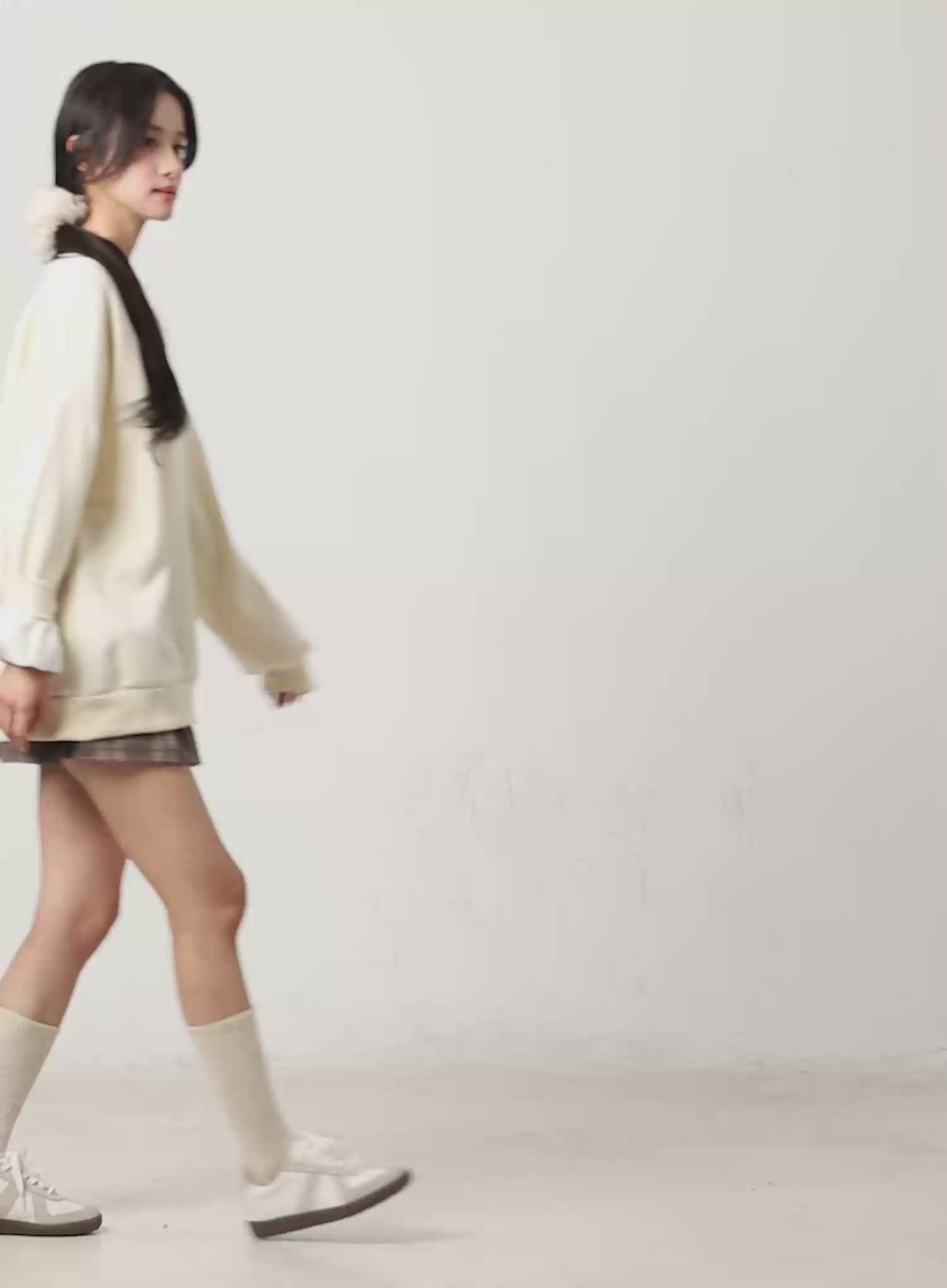 Ruffled Plaid Mini Skirt CN527