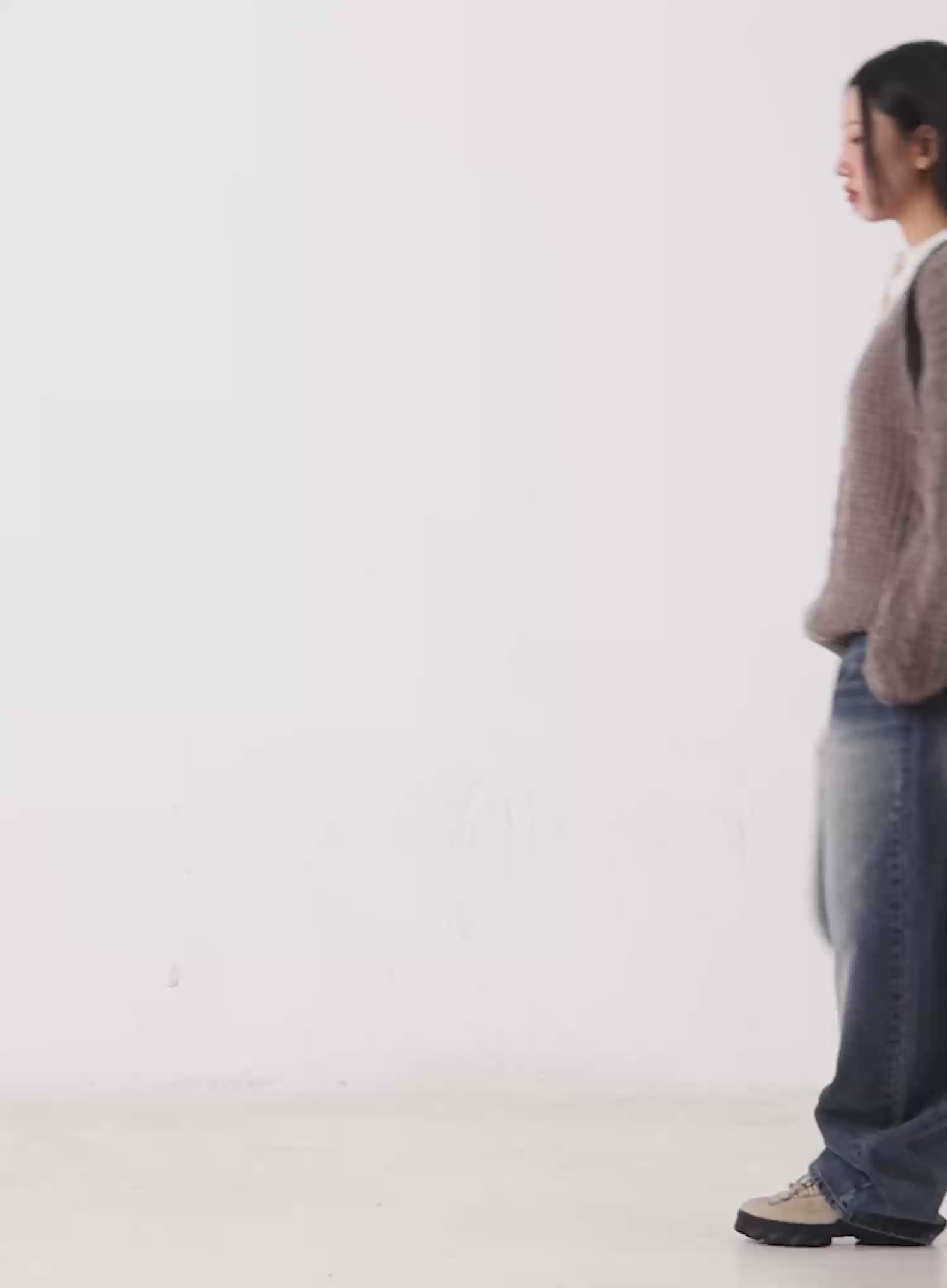 Cozy Cable Knit Oversized V-Neck Sweater CN505