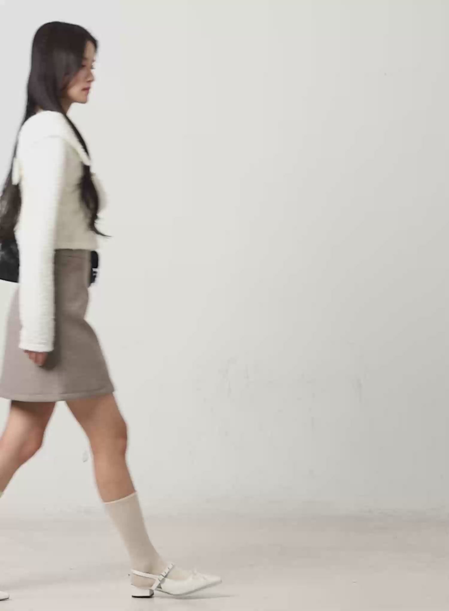 Timeless Wool A-Line Mini Skirt CN526