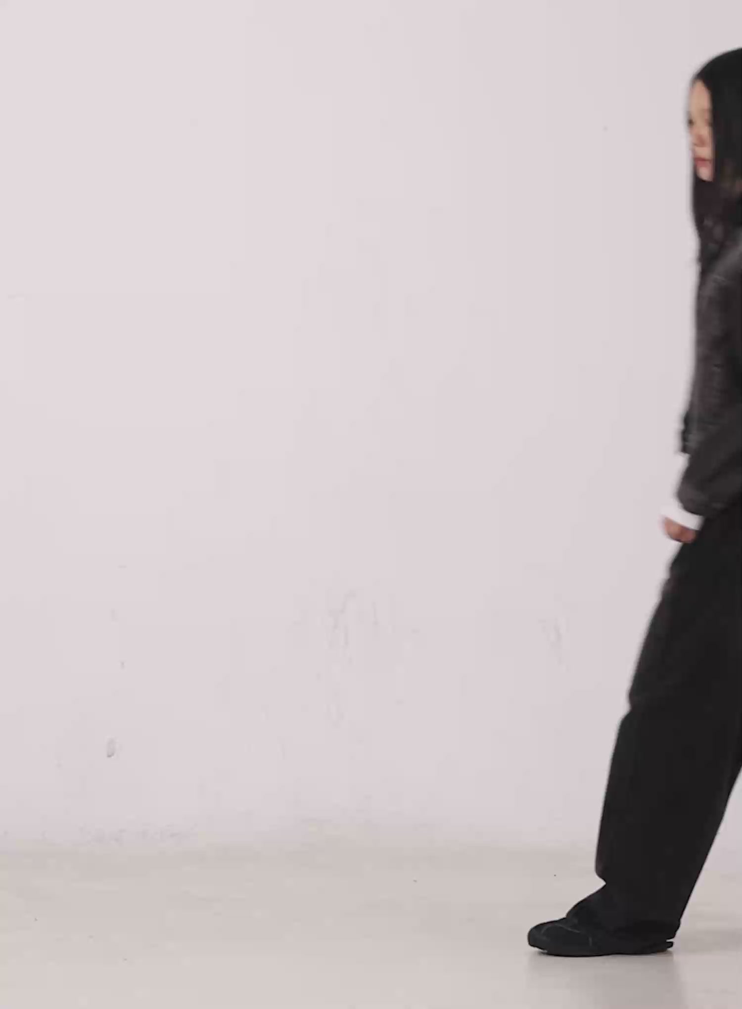 Goffel Side Belt Washed Wide Denim Pants IO517