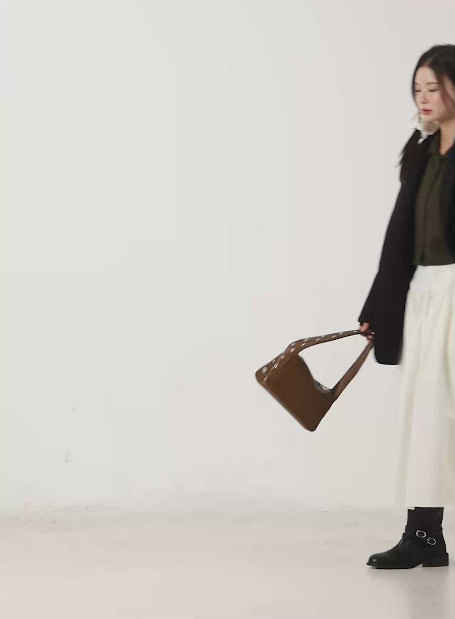 Oversized Buttoned Collar Jacket ID510