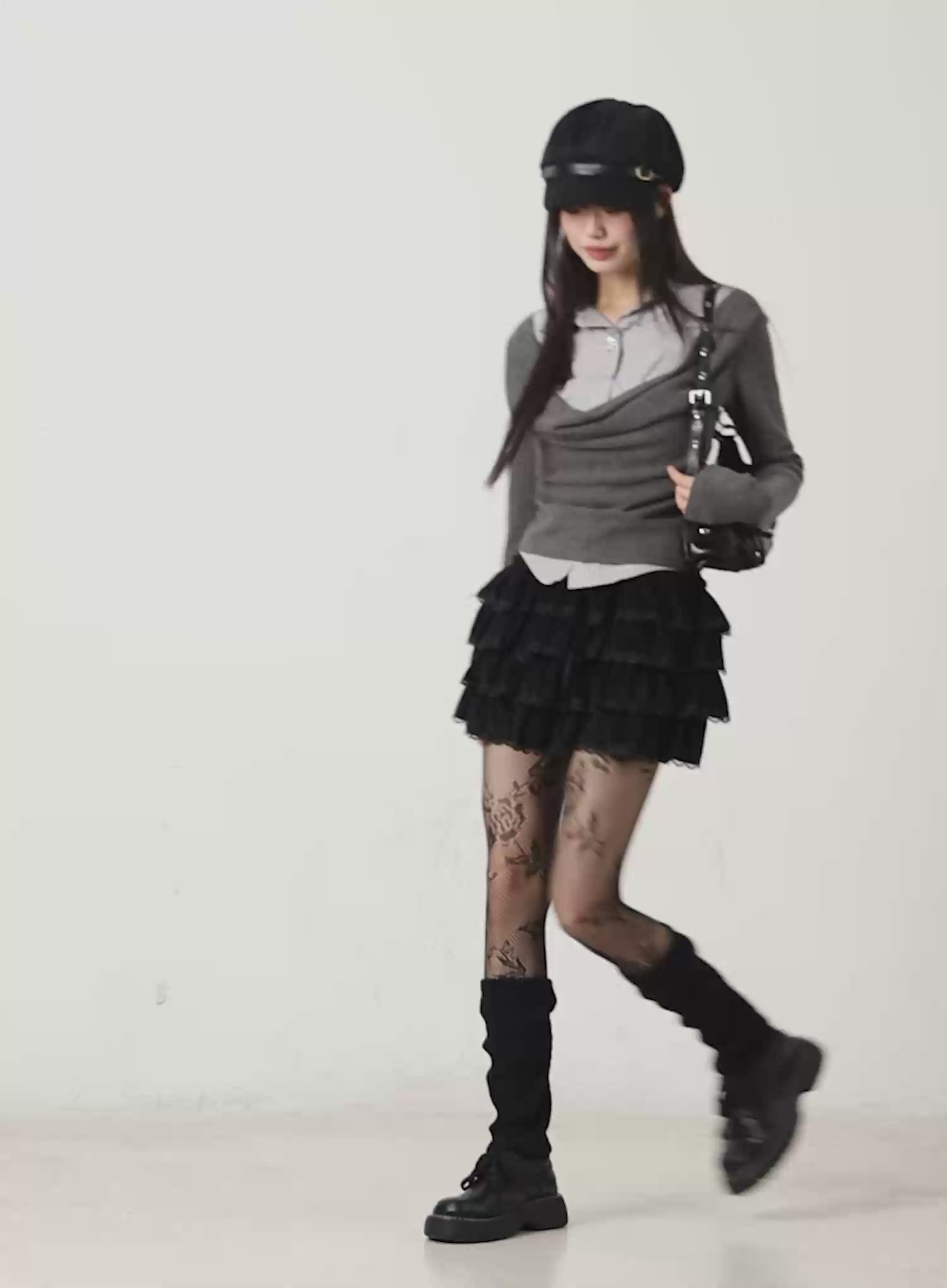 Layered Striped Long Sleeve Top CN520