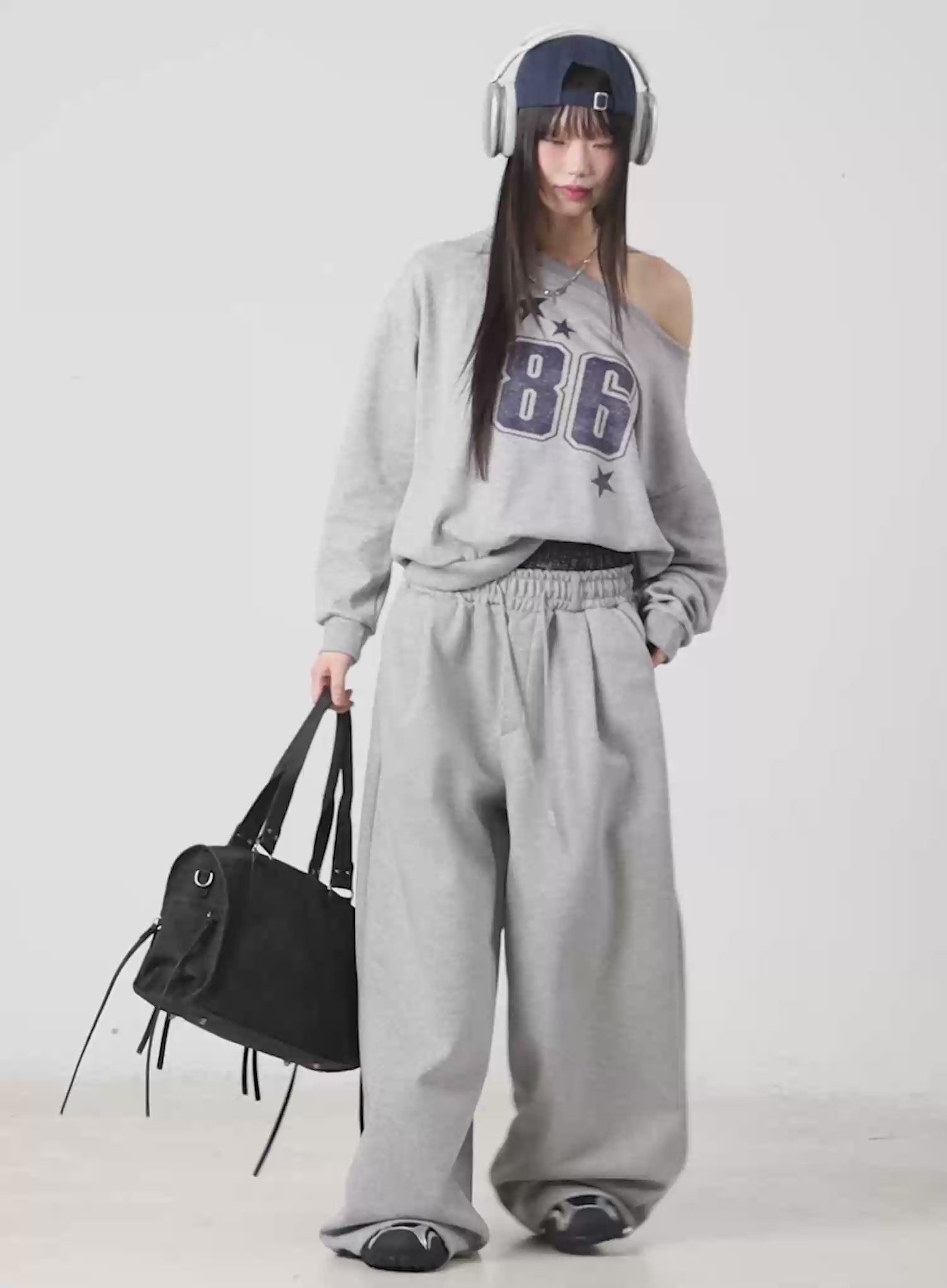 Double Layer Sagging Sweatpants IM530