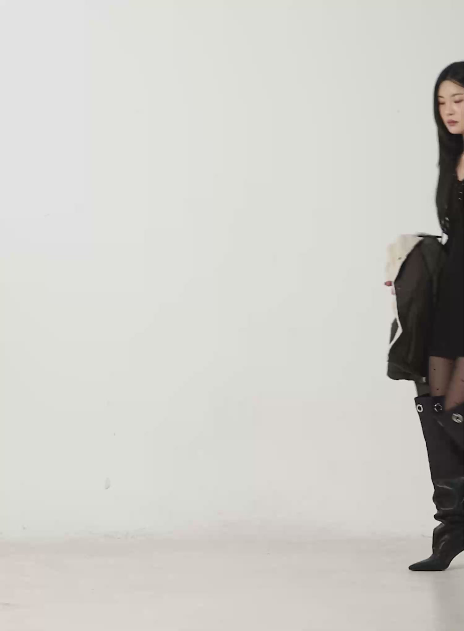 Ribbed Lace-Up Bodycon Mini Dress CD508