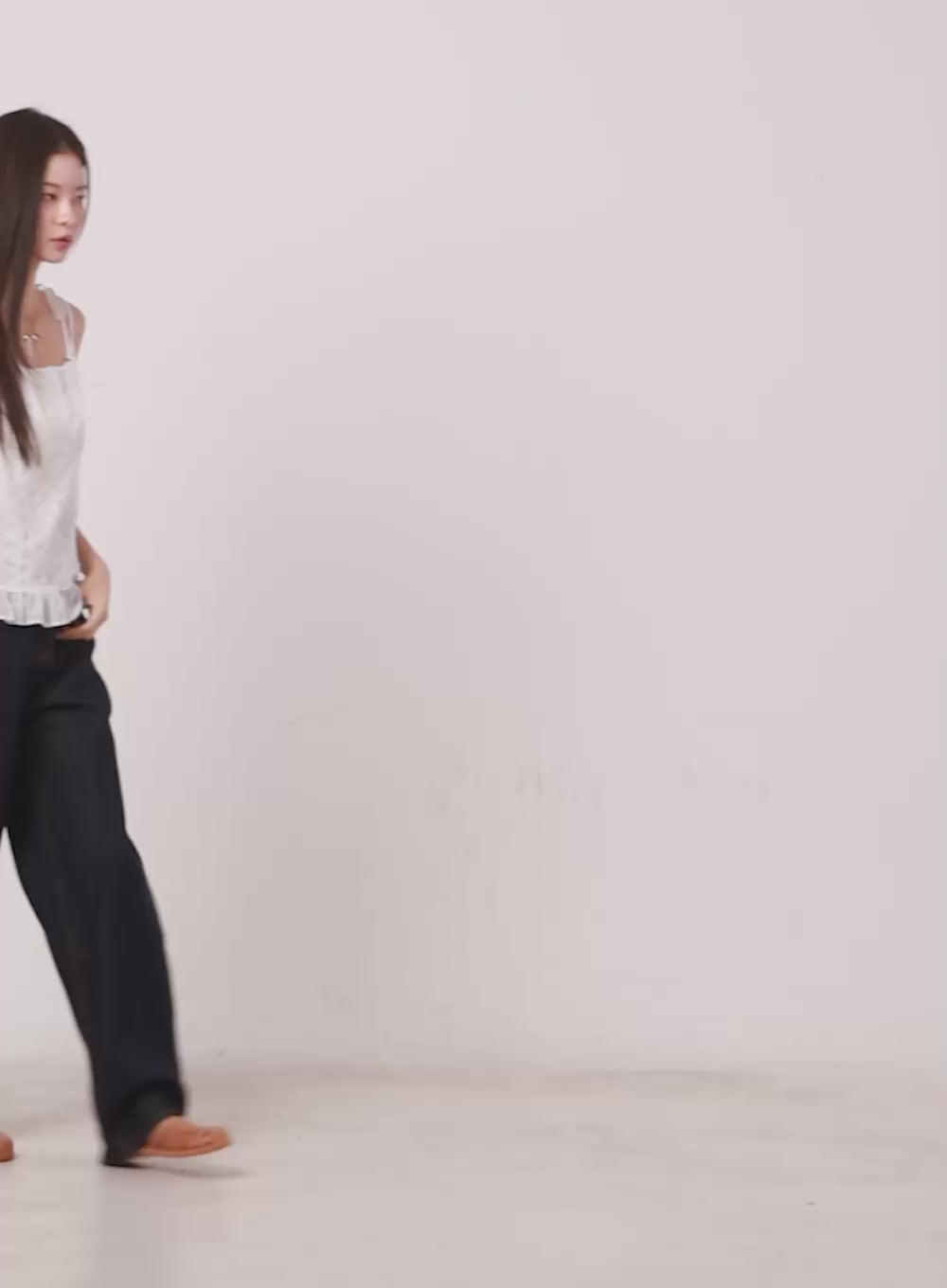 Frill Lace Ribbon Cami Top IY509