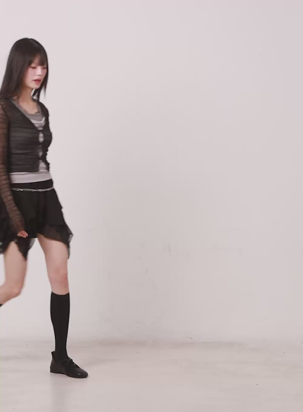 Sheer Chic Buttoned Cardigan CA523