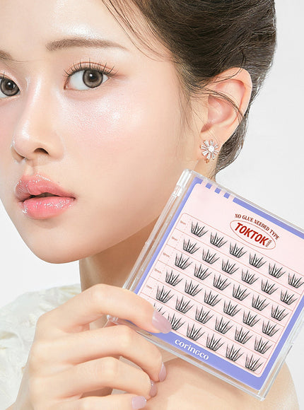TOKTOKHARA No Glue Eyelash - Long (36pcs-54pcs)