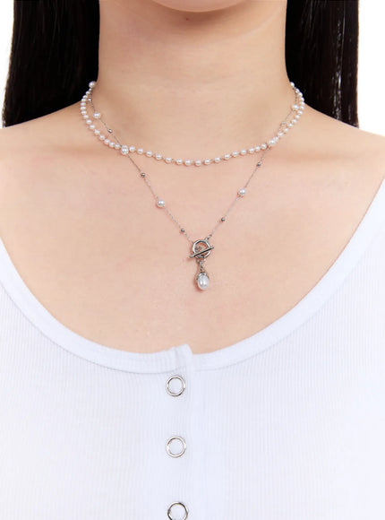 gajia-connect-necklace-iu527 / Silver
