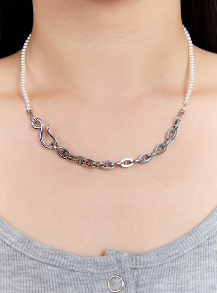 aijowa-necklace-iu527 / Silver