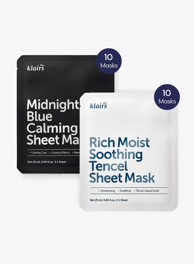 Dear, Klairs Soothing & Calming Mask 10+10 Set