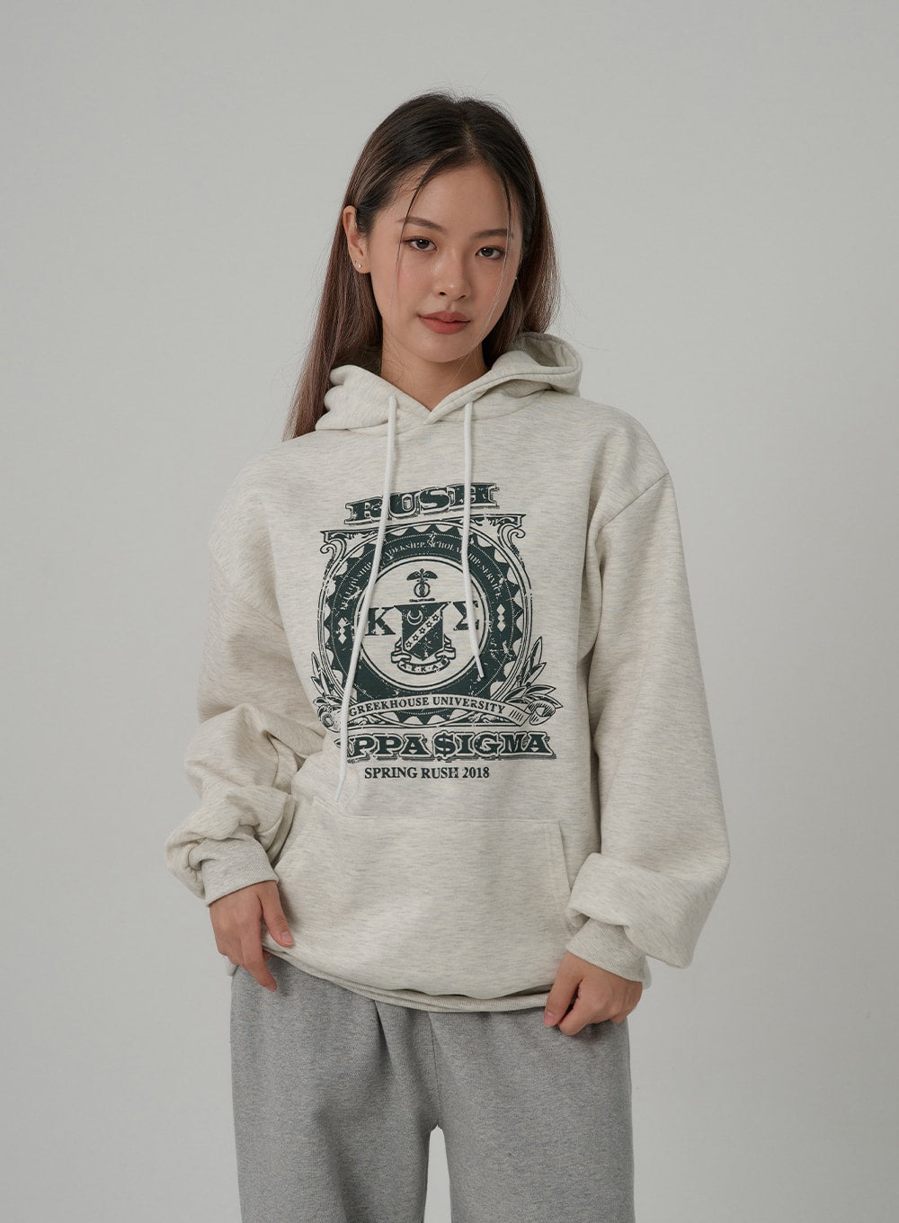 Printed Hooded Sweatshirt CN08