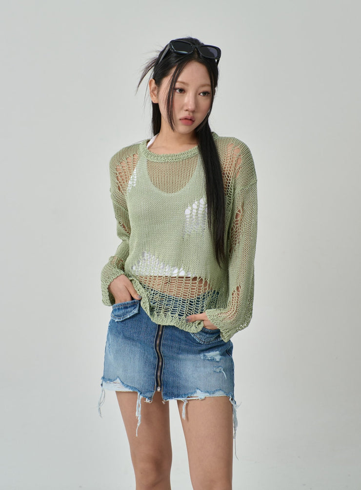 Mesh Sweater IF316