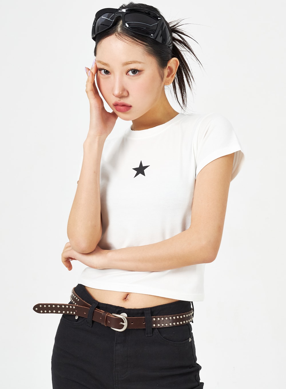 Star Cropped Tee CM321