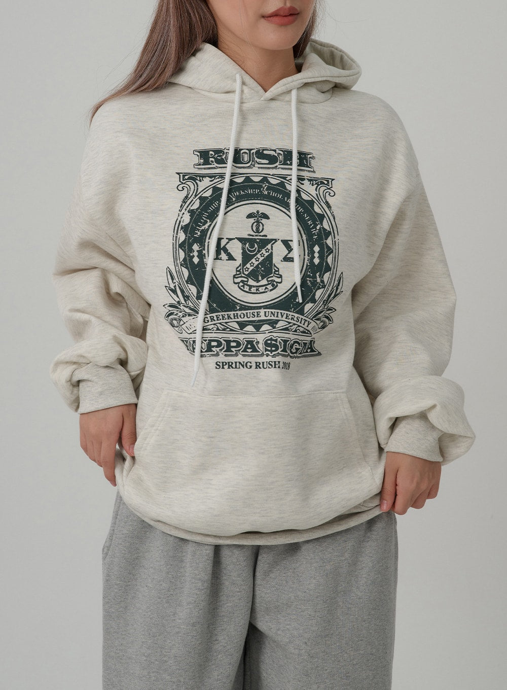 Printed Hooded Sweatshirt CN08