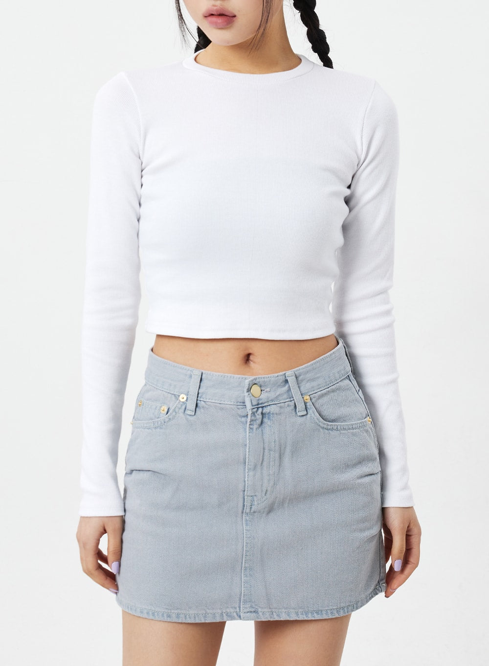 Long Sleeve Cropped Top CM324