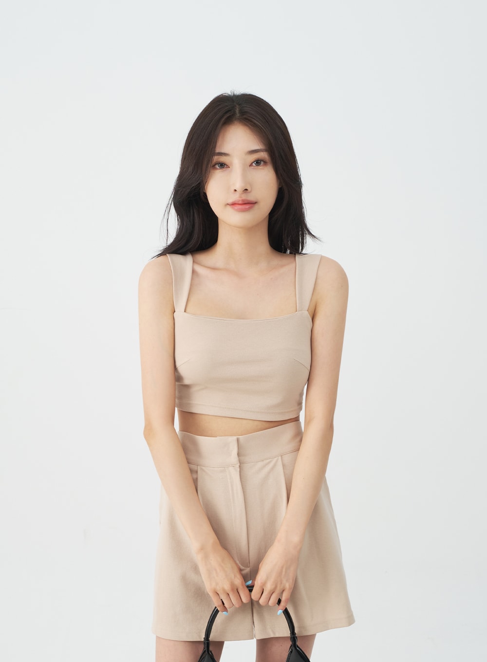 Cropped Sleeveless Top and Shorts Set IJ23