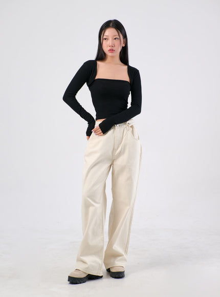 Wide Cotton Pants IA305