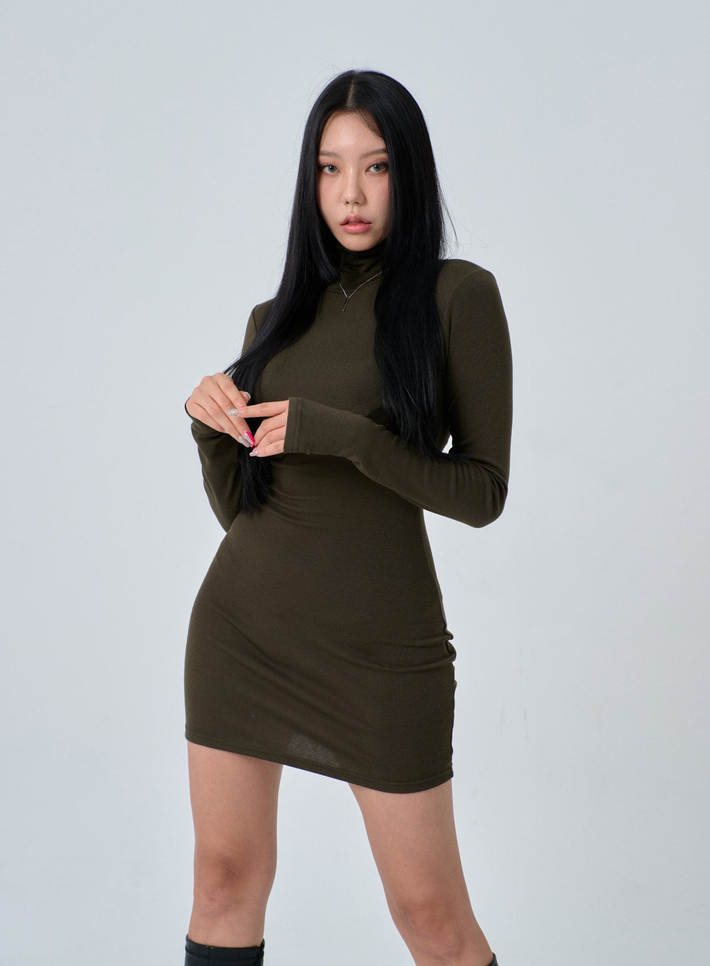 Turtleneck Mini Dress IN24
