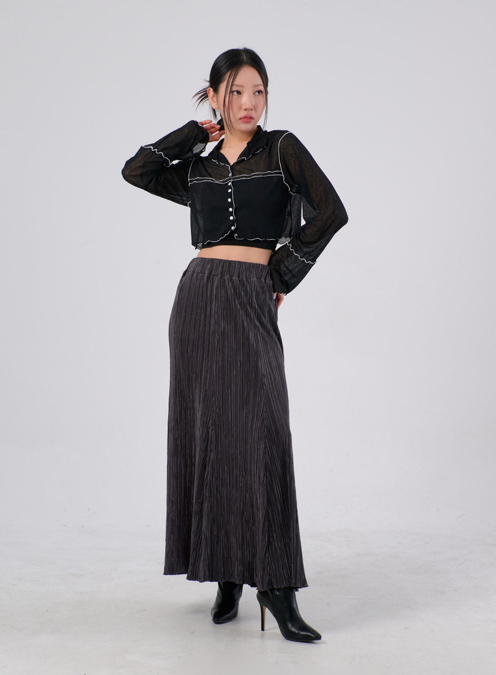 High Waist Maxi Skirt IA305