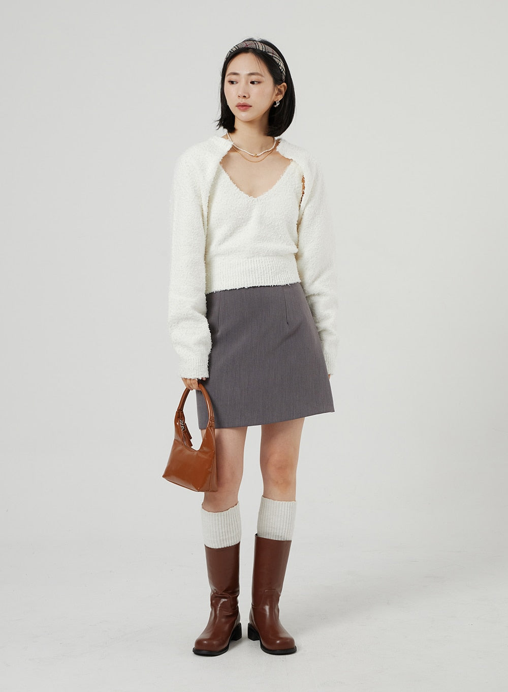 Basic A-Line Mini Skirt OF310