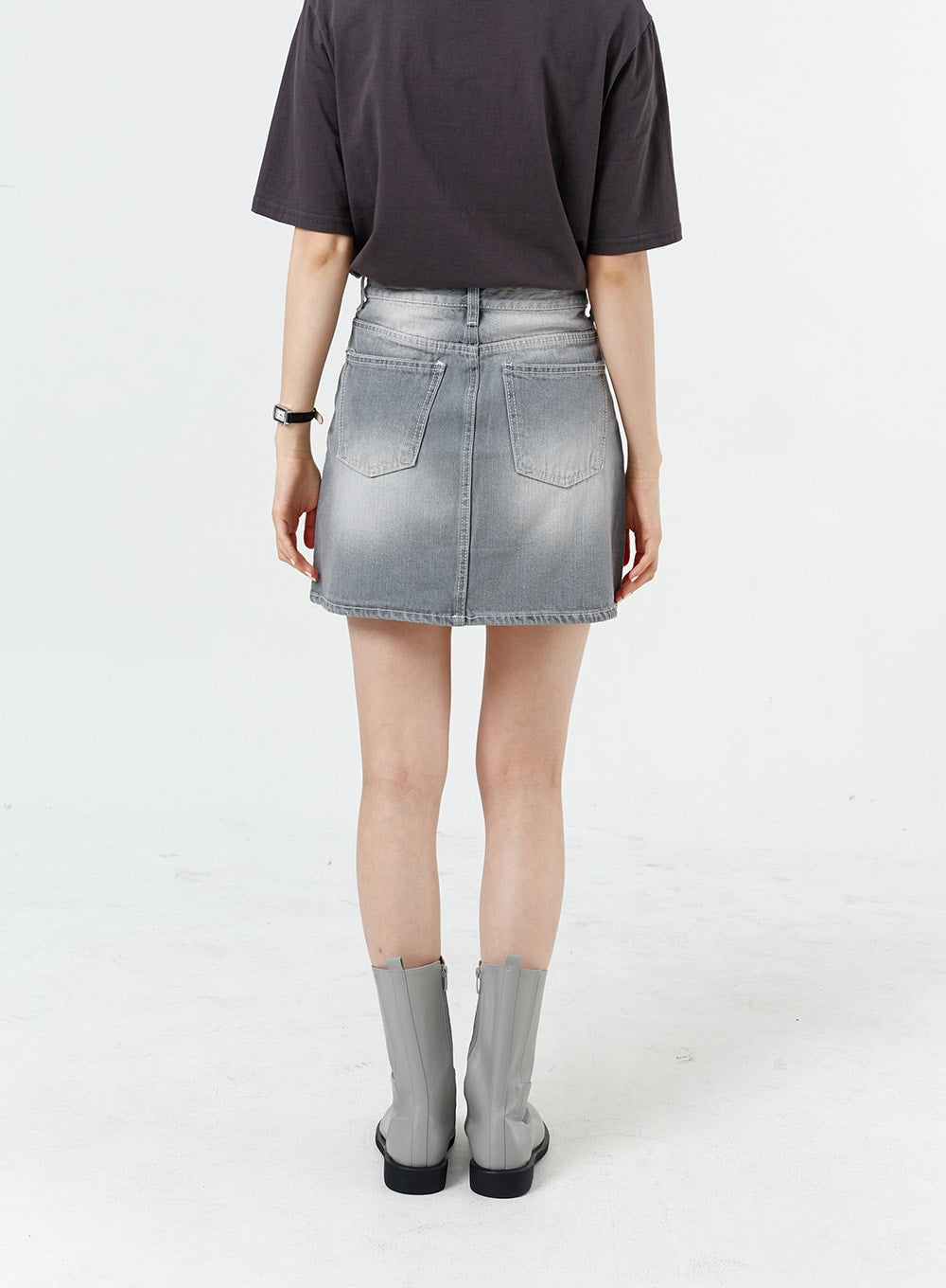 Denim Mini Skirt OM316
