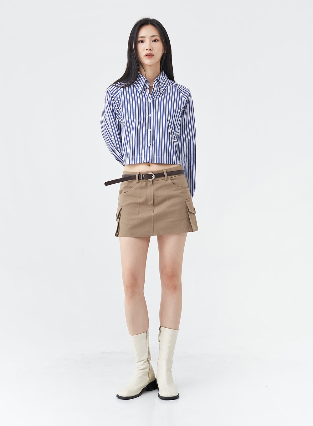 Low-Rise Pocket Cargo Mini Skirt OG18