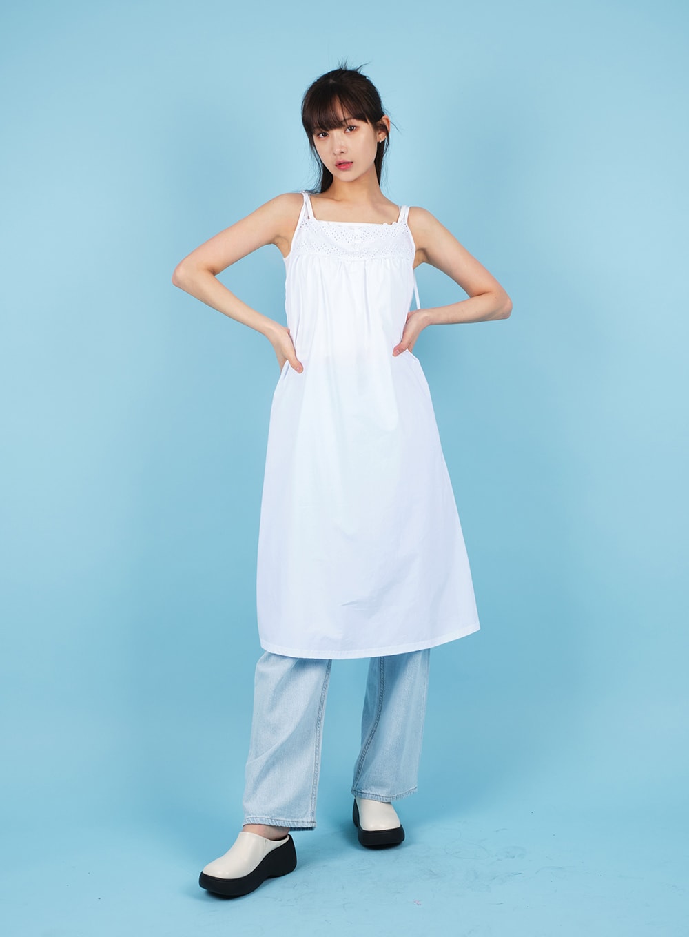 Lacy Sleeveless Mini Dress CA15
