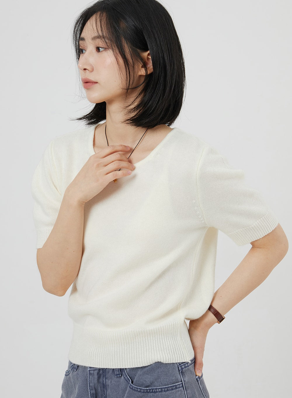 Short Sleeve Sweater OM302