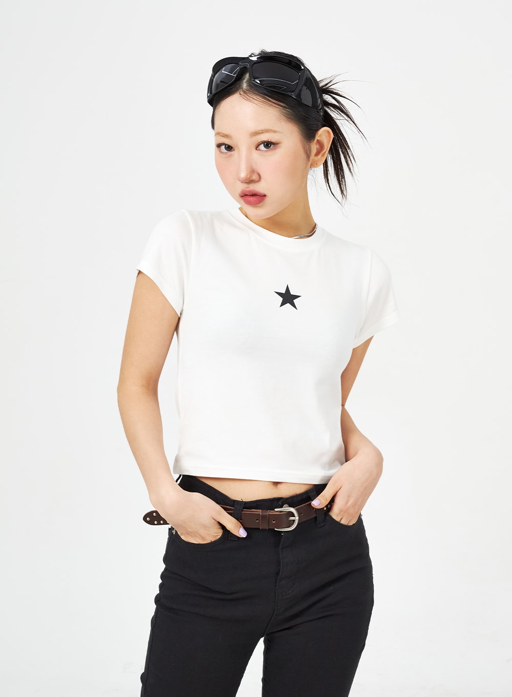 Star Cropped Tee CM321