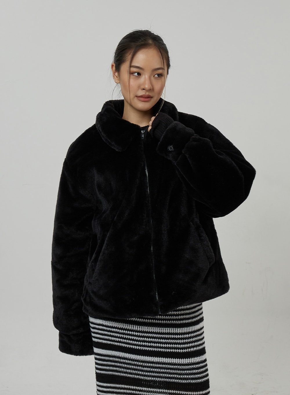 Oversized Faux Fur Jacket CD23