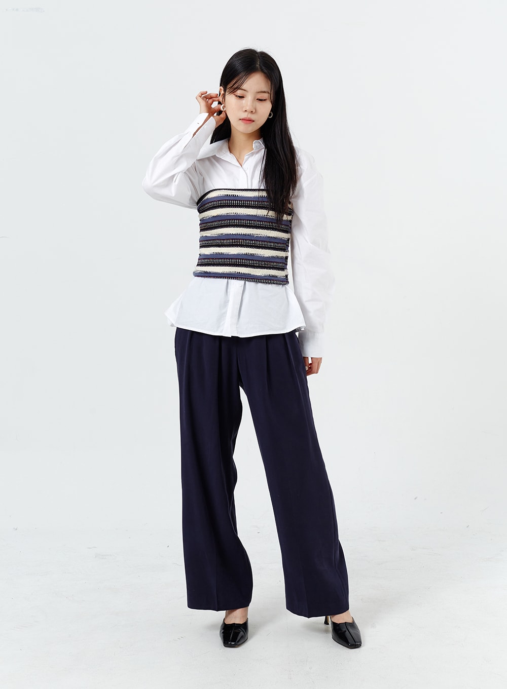 Wide Color Tailored Pants OM321