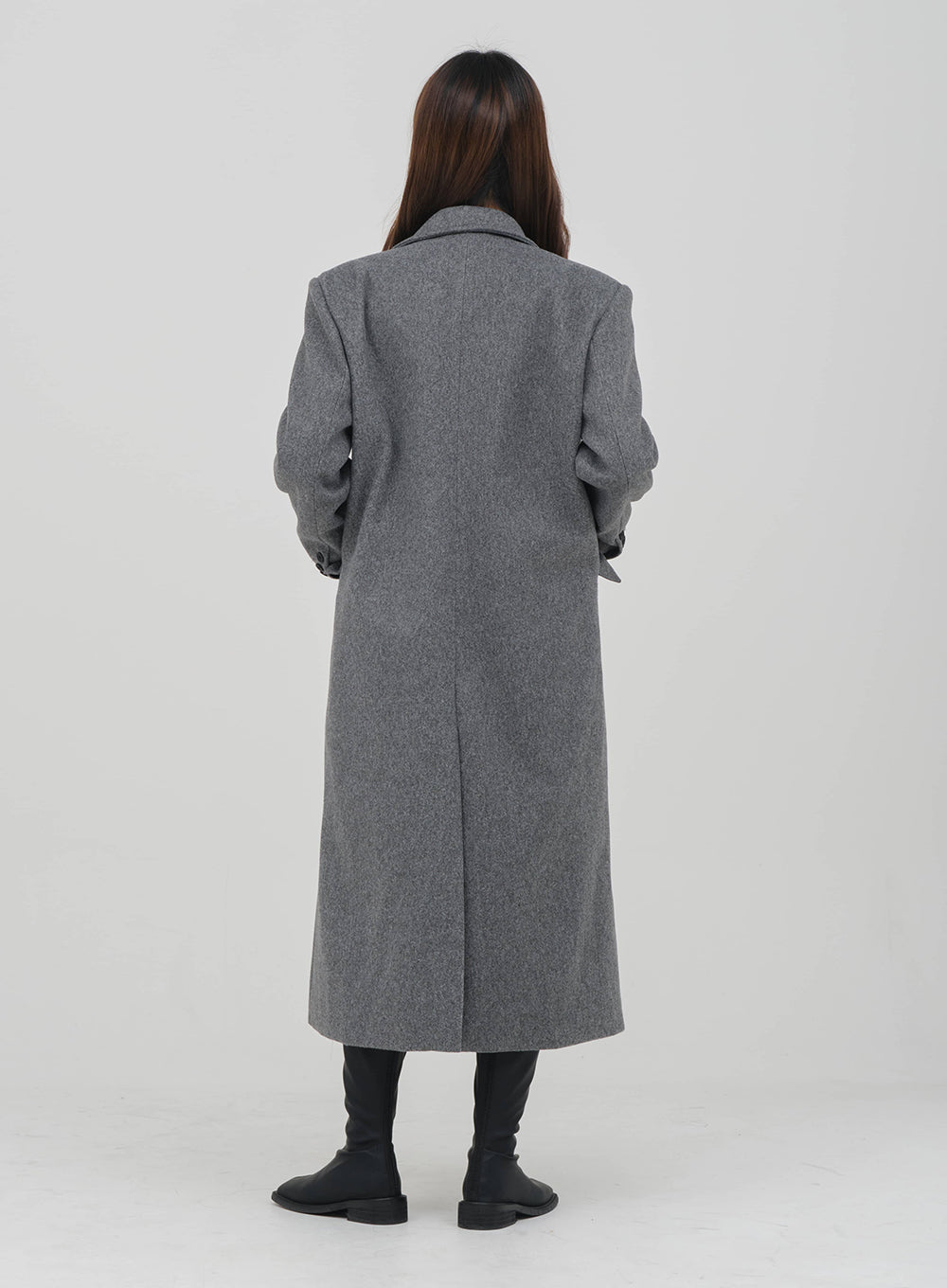 Double Button Maxi Wool Coat