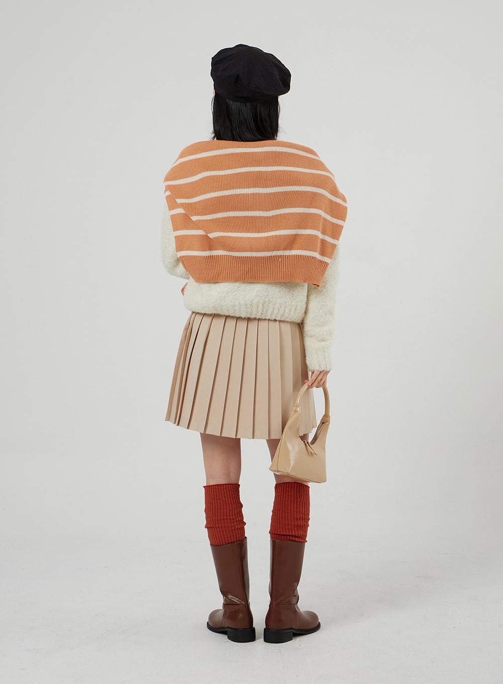 Basic Pleated Mini Skirt OF308
