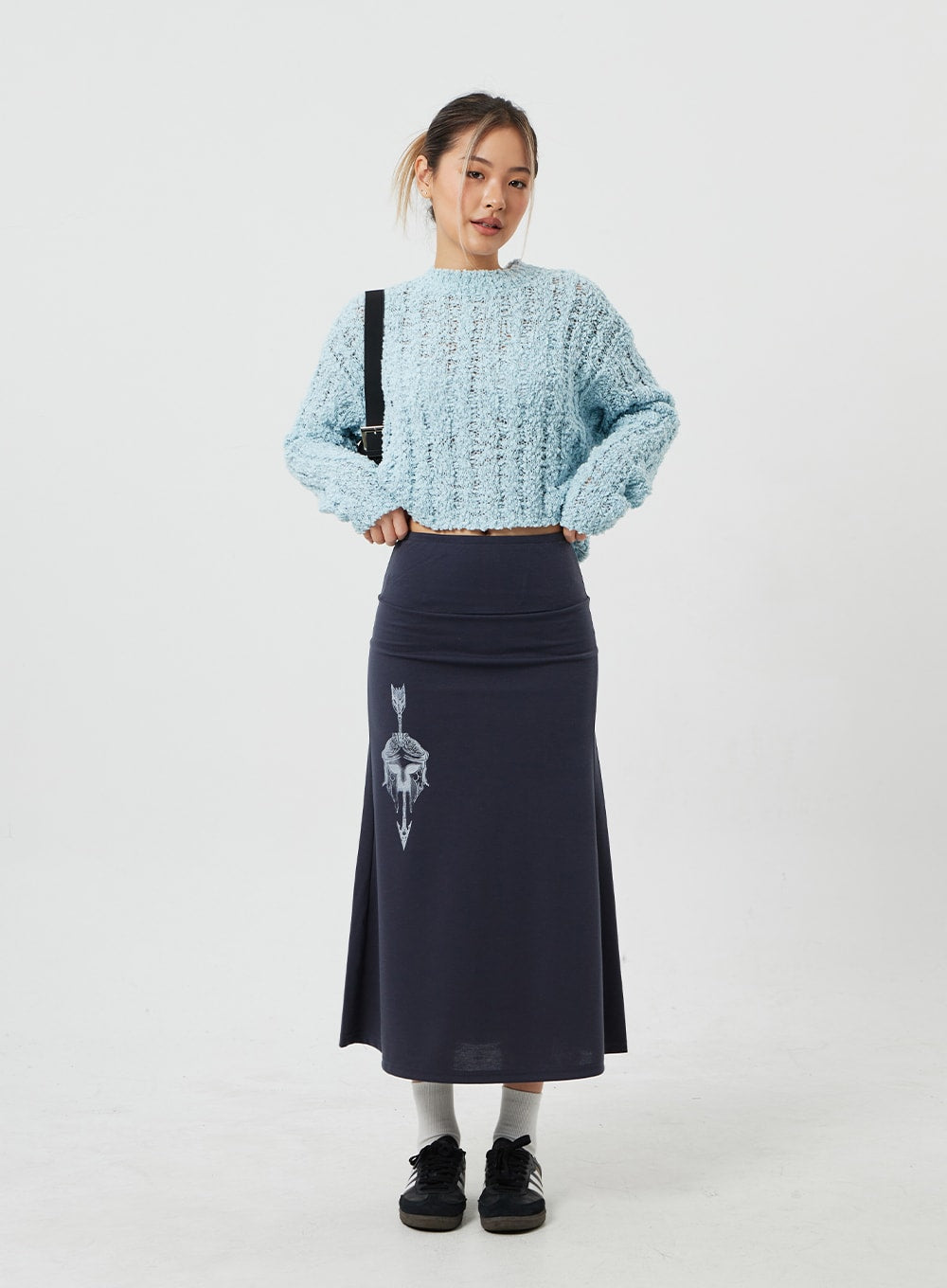 Mesh Cropped Sweater CM303